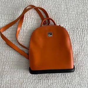 Dooney & Bourke Parasole orange backpack purse